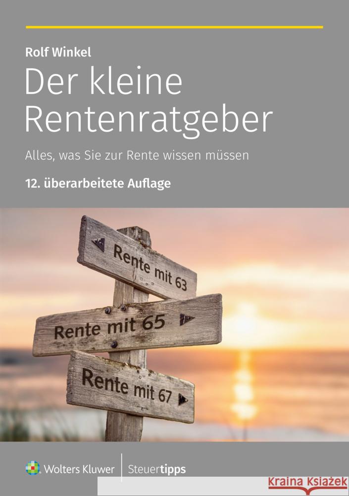 Der kleine Rentenratgeber Winkel, Rolf 9783965333826