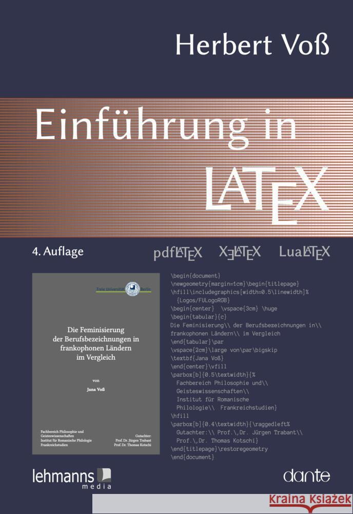 Einführung in LaTeX Voß, Herbert 9783965432963