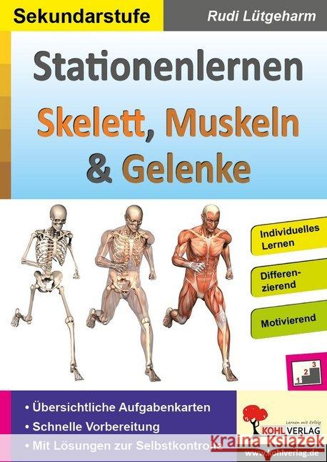 Stationenlernen Skelette, Muskeln & Gelenke Lütgeharm, Rudi 9783966240215 KOHL VERLAG Der Verlag mit dem Baum