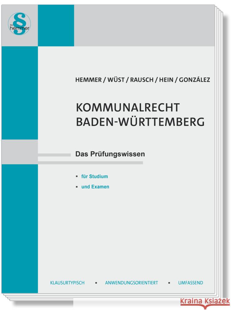 Kommunalrecht Baden-Württemberg Hemmer, Karl-Edmund, Wüst, Achim, Rausch 9783968383118