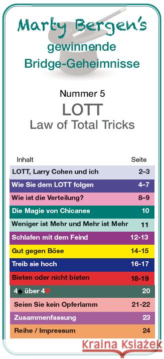 LOTT - Law of Total Tricks Bergen, Marty 9783981353969
