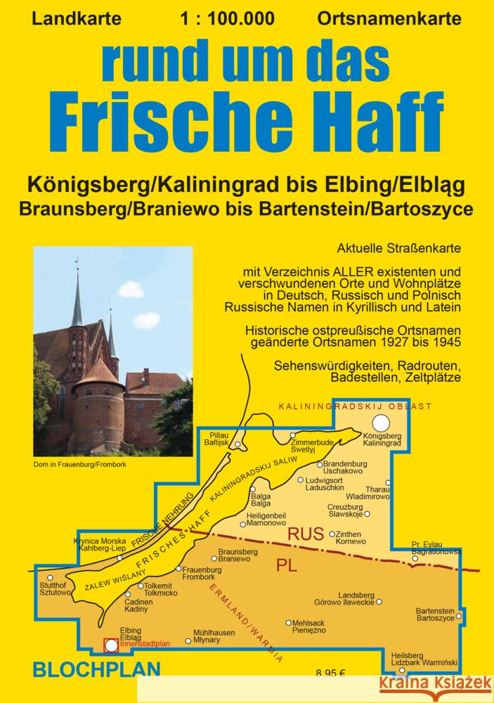 Landkarte rund um das Frische Haff Bloch, Dirk 9783982296944 Blochplan