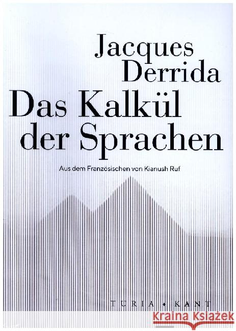 Das Kalkül der Sprachen Derrida, Jacques 9783985140879