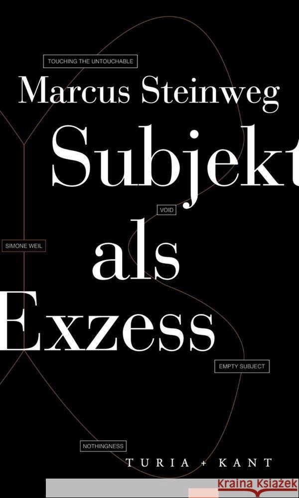 Subjekt als Exzess Steinweg, Marcus Marvin 9783985141357