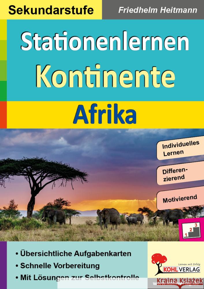 Stationenlernen Kontinente / Afrika Heitmann, Friedhelm 9783985581696