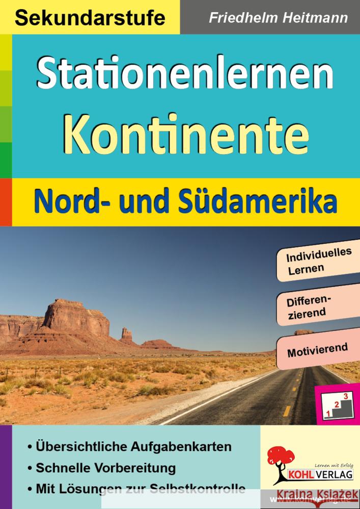 Stationenlernen Kontinente / Nord- und Südamerika Heitmann, Friedhelm 9783985581719