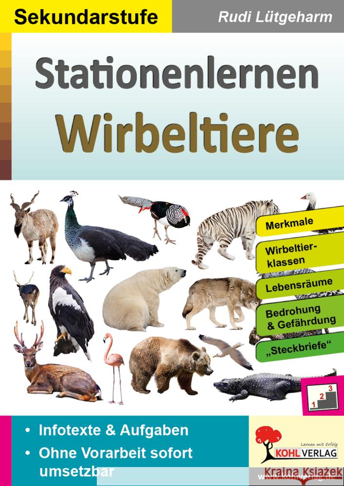 Stationenlernen Wirbeltiere Lütgeharm, Rudi 9783985583140 KOHL VERLAG Der Verlag mit dem Baum