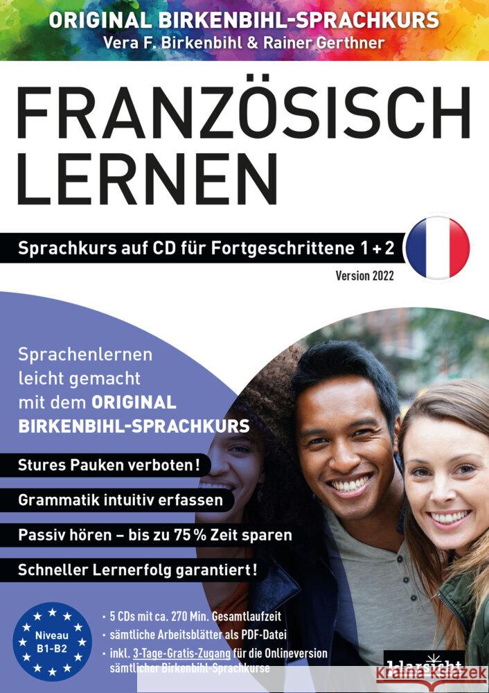 Französisch lernen für Fortgeschrittene 1+2 (ORIGINAL BIRKENBIHL), Audio-CD Birkenbihl, Vera F., Gerthner, Rainer, Original Birkenbihl Sprachkurs 9783985840090