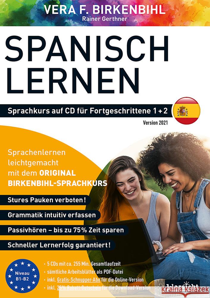 Spanisch lernen für Fortgeschrittene 1+2 (ORIGINAL BIRKENBIHL), Audio-CD Birkenbihl, Vera F., Gerthner, Rainer, Original Birkenbihl Sprachkurs 9783985840151 Klarsicht Verlag Hamburg