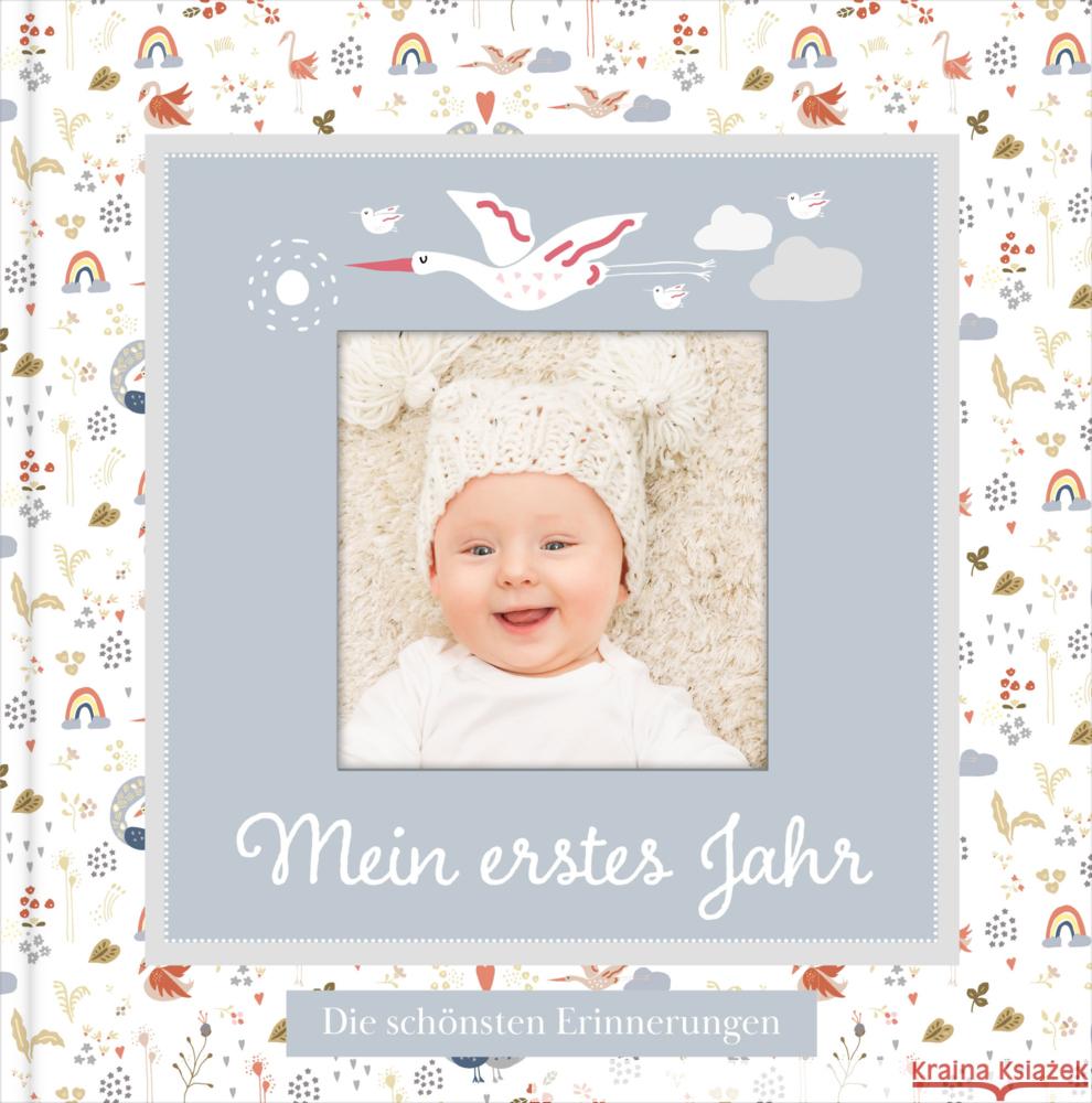 Babyalbum mit Fensterausschnitt für das 1. Lebensjahr zum Eintragen der schönsten Momente und Erinnerungen mit Platz für Fotos | genderneutral für Jungen und Mädchen Wirth, Lisa 9783985950331 Nova MD