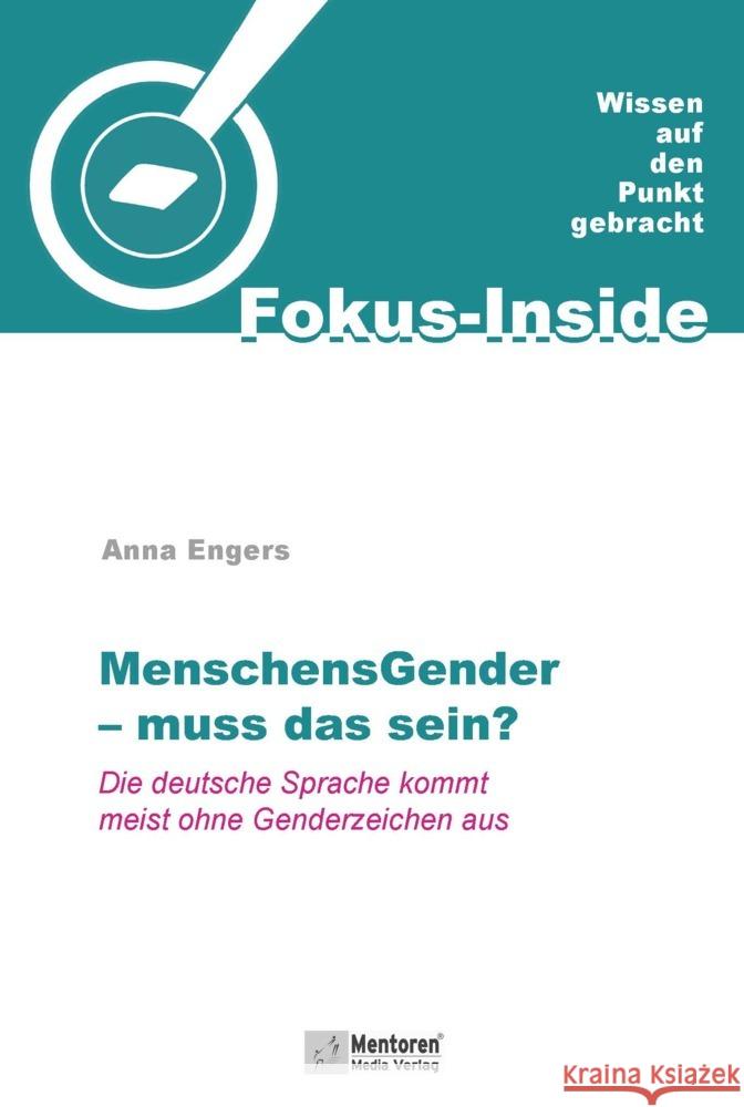 MenschensGender - muss das sein? Engers, Anna 9783986411053