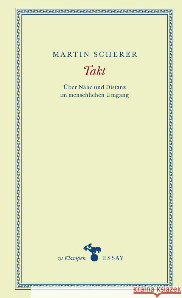 Takt Scherer, Martin 9783987370267 zu Klampen Verlag