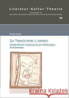 Zur Theorie eines », roman« Cipani, Nicola 9783987400056 Ergon