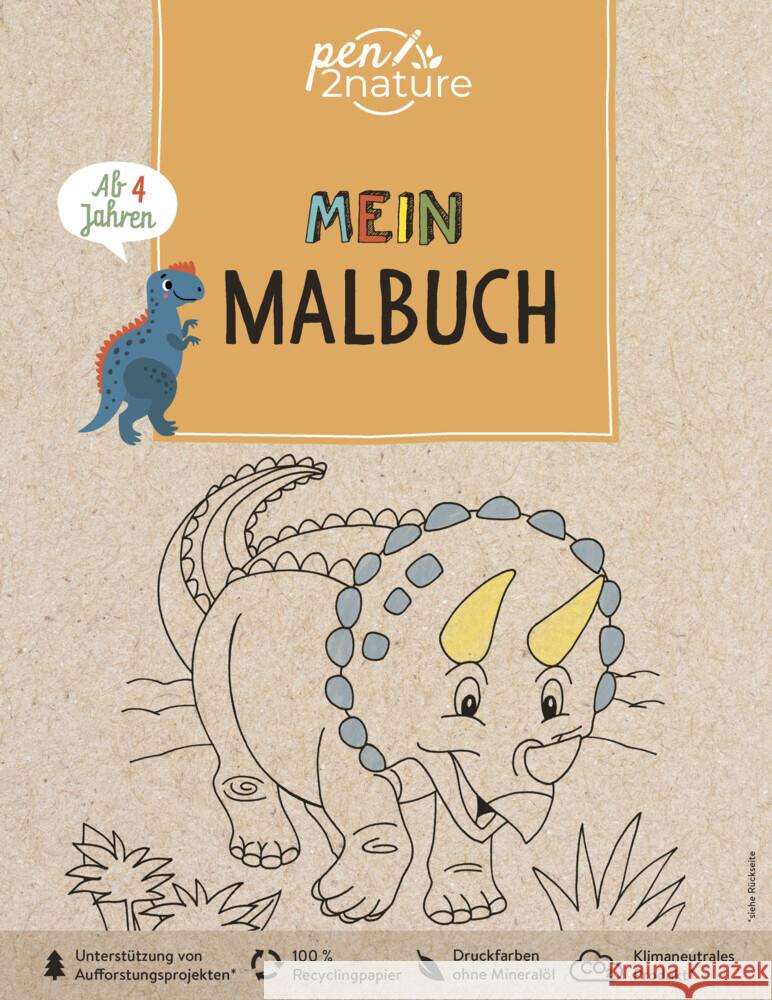 Mein Malbuch Dinosaurier. Für Kinder ab 4 Jahren pen2nature 9783987640094