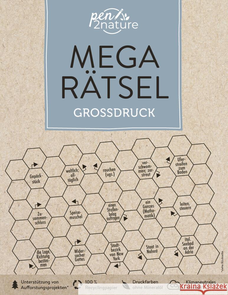 Mega-Rätsel Großdruck pen2nature 9783987640179