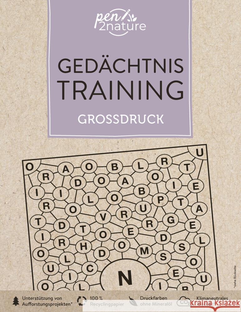 Gedächtnistraining Großdruck pen2nature 9783987640186