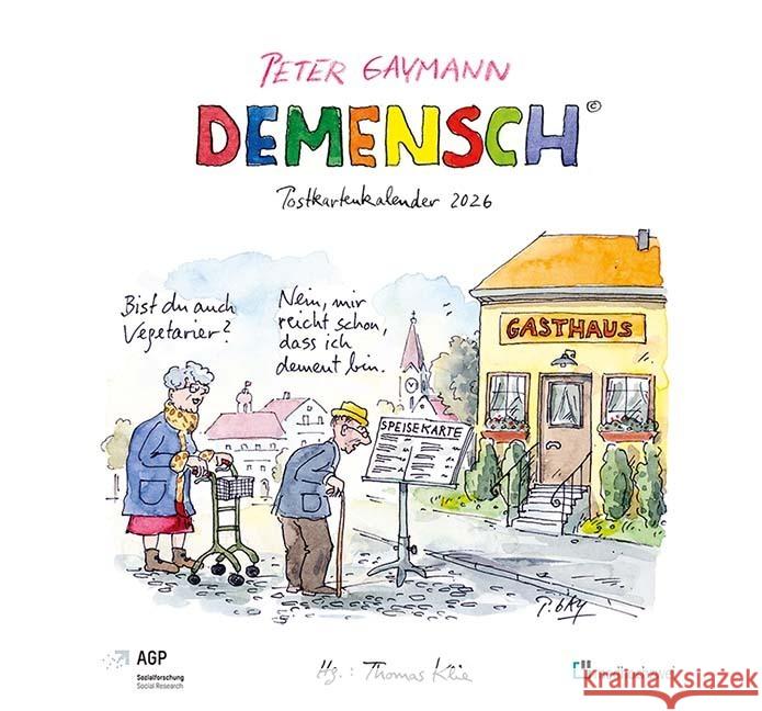 Demensch. Postkartenkalender 2026 Klie, Thomas, Gaymann, Peter 9783988001665