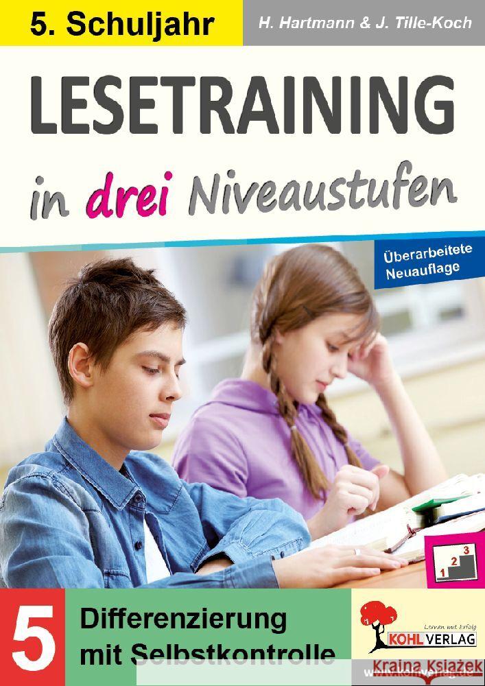 Lesetraining in drei Niveaustufen / Klasse 5 Hartmann, Horst, Tille-Koch, Jürgen 9783988410900