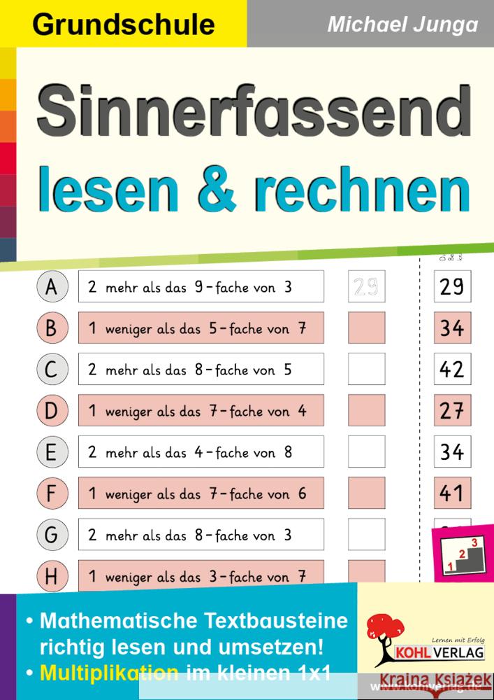 Sinnerfassend lesen und rechnen / Multiplikation Junga, Michael 9783988412027