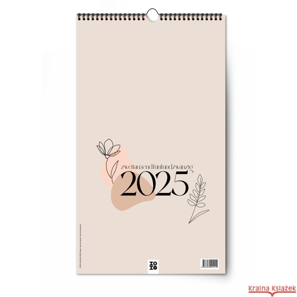 Boho Style Lineart Wandkalender 2025 Garschhammer, Anja, XOXO Arte 9783989424210 Nova MD