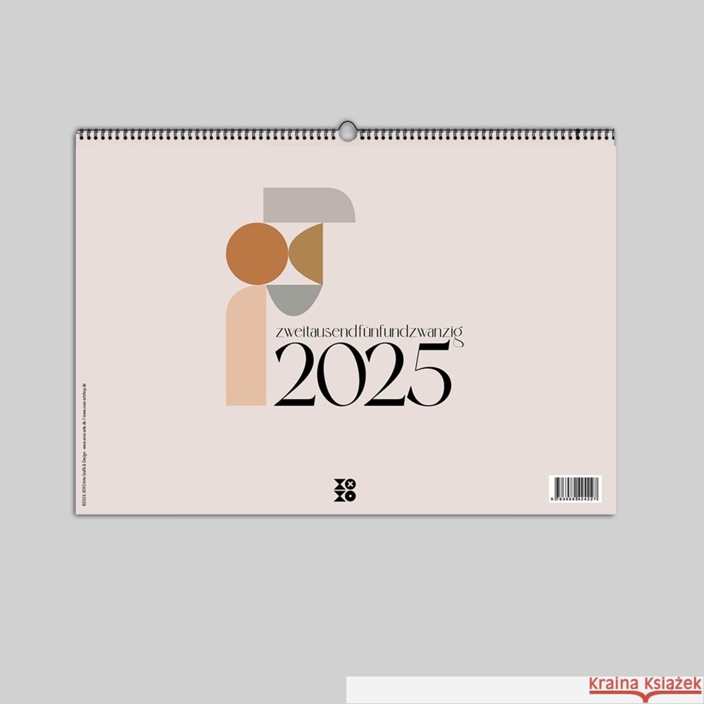 Design Wandkalender 2025 Garschhammer, Anja, XOXO Arte 9783989424227 Nova MD