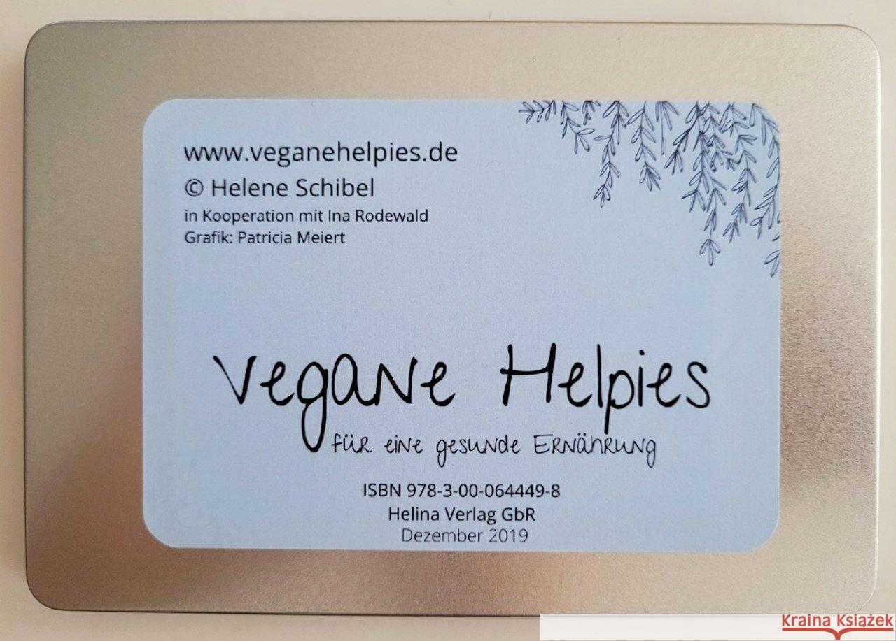 Vegane Helpies für eine gesunde Ernährung Schibel, Helene 9783989428669