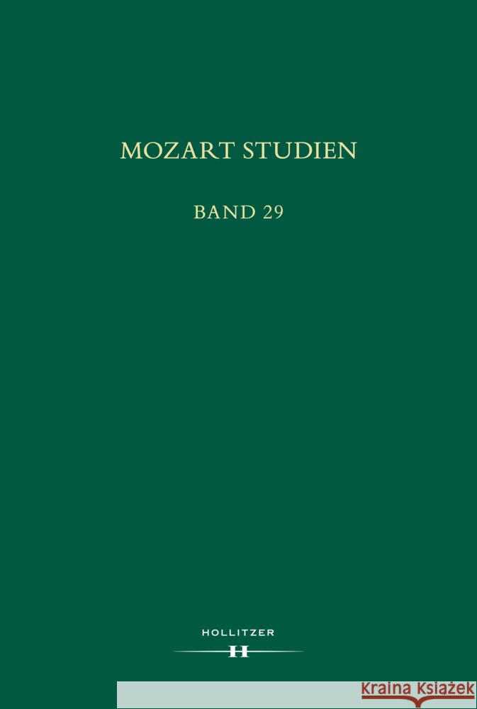 Mozart Studien Band 29 Schmid, Manfred Hermann 9783990129180