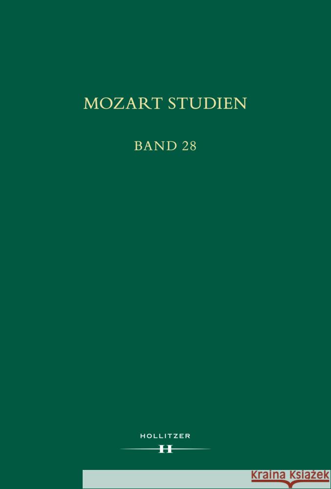 Mozart Studien Band 28 Schmid, Manfred Hermann 9783990129265