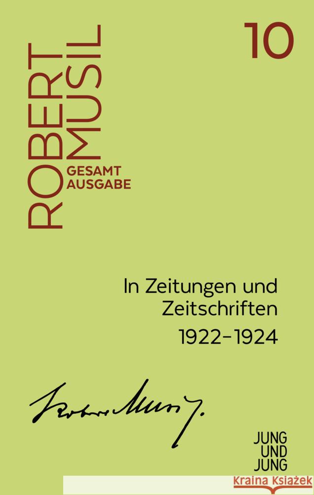 In Zeitungen und Zeitschriften. Tl.2 Musil, Robert 9783990272107