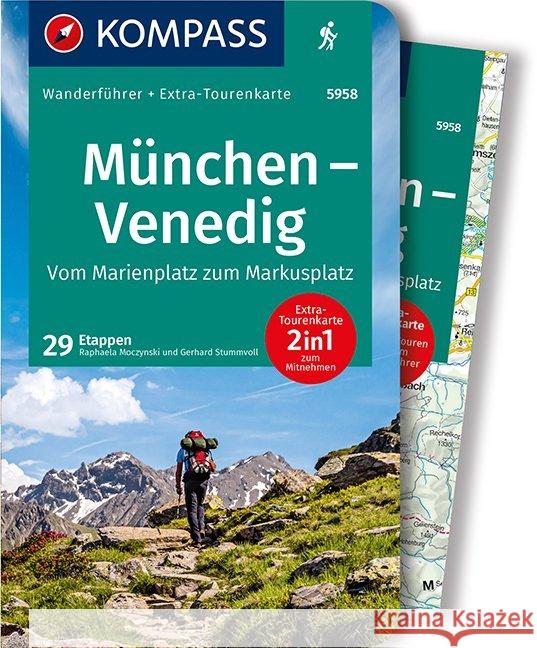 KOMPASS Wanderführer 5958 München, Venedig, Vom Marienplatz zum Markusplatz Moczynski, Raphalea, Stummvoll, Gerhard 9783990443583 Kompass-Karten