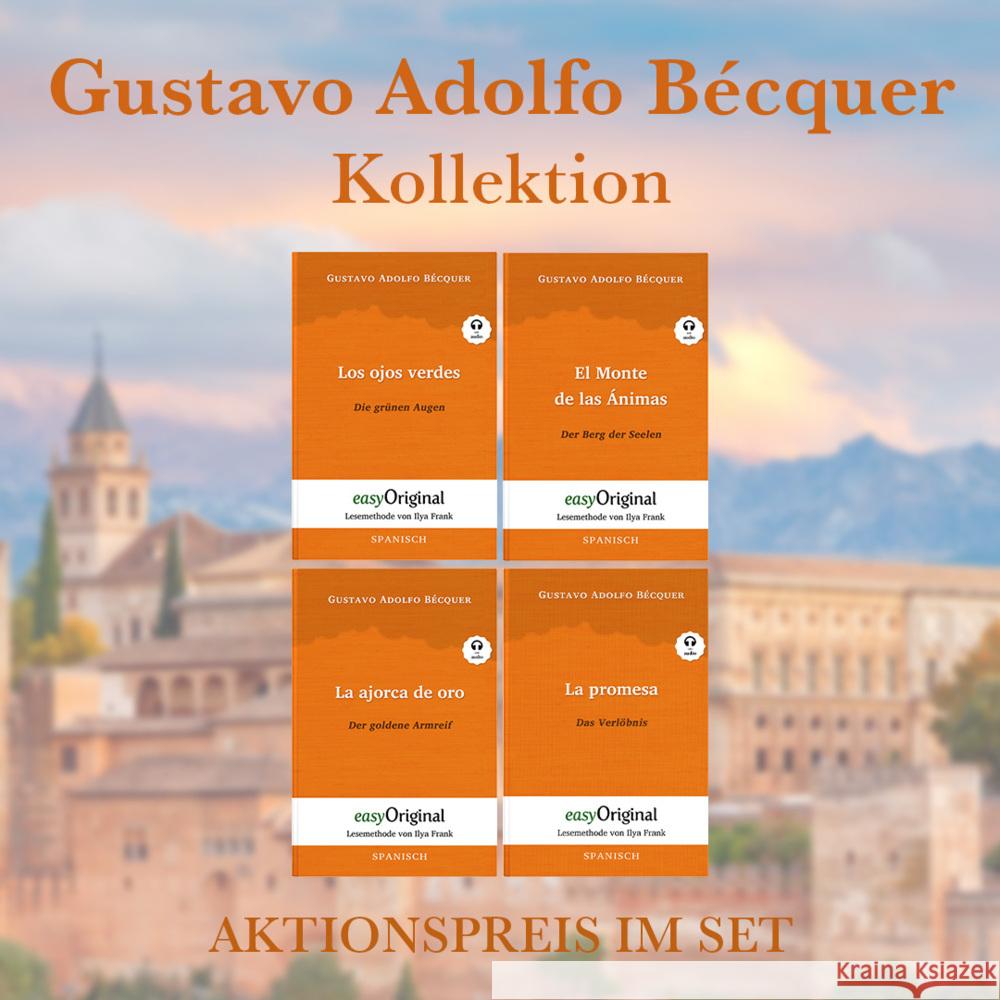 Gustavo Adolfo Bécquer Kollektion (mit kostenlosem Audio-Download-Link), 4 Teile Bécquer, Gustavo Adolfo 9783991125846 EasyOriginal