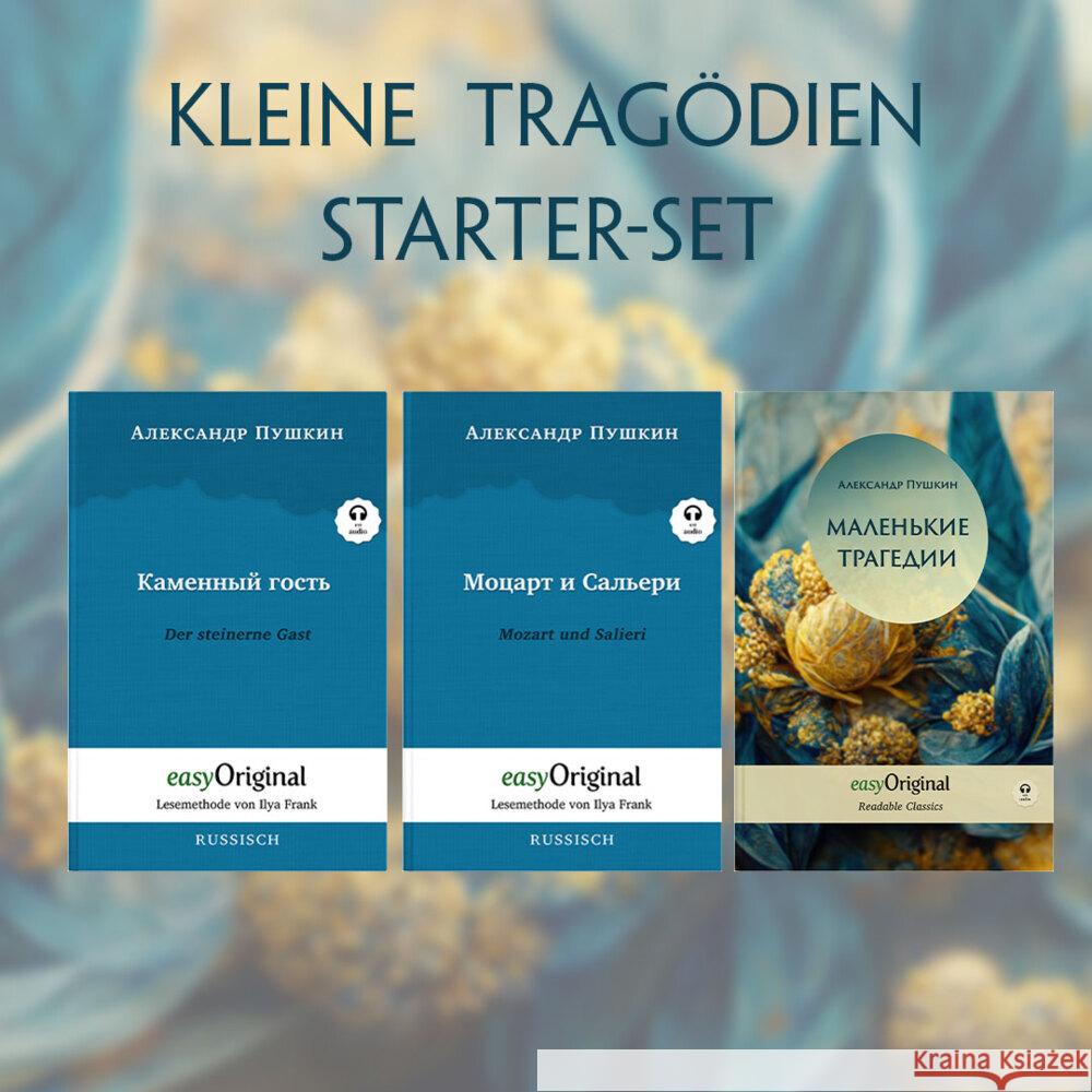 Kleine Tragödien (mit 3 MP3 Audio-CDs) - Starter-Set - Russisch-Deutsch, m. 3 Audio-CD, m. 3 Audio, m. 3 Audio, 3 Teile Puschkin, Alexander 9783991126706 EasyOriginal