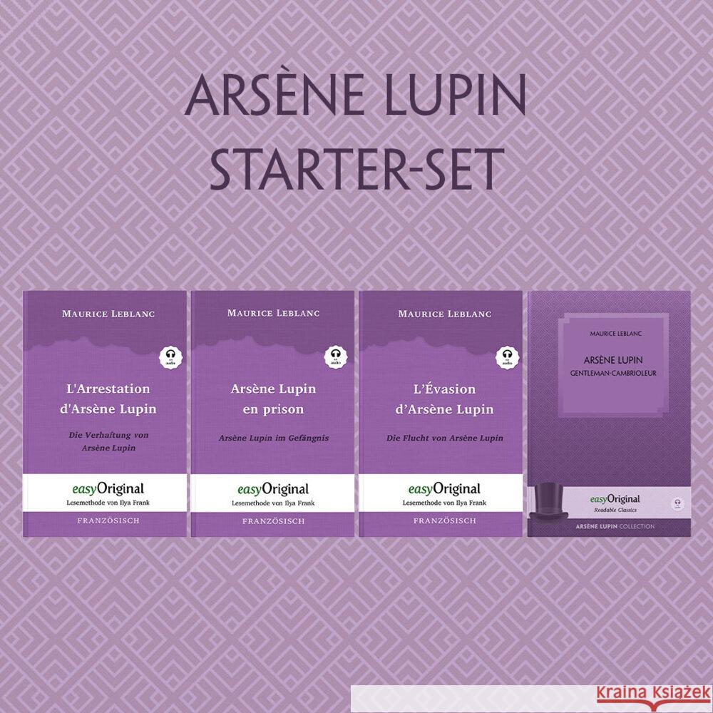 Arsène Lupin, gentleman-cambrioleur (mit 4 MP3 Audio-CDs) - Starter-Set, m. 4 Audio-CD, m. 4 Audio, m. 4 Audio, 4 Teile Leblanc, Maurice 9783991126928 EasyOriginal