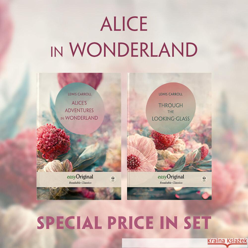 Alice in Wonderland Books-Set (with 2 MP3 audio-CDs) - Readable Classics - Unabridged english edition with improved readability, m. 2 Audio-CD, m. 2 Audio, m. 2 Audio, 2 Teile Carroll, Lewis 9783991127185