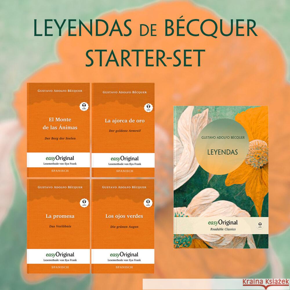 Leyendas de Bécquer (mit 5 MP3 Audio-CDs) - Starter-Set - Spanisch-Deutsch, m. 5 Audio-CD, m. 5 Audio, m. 5 Audio, 5 Teile Bécquer, Gustavo Adolfo 9783991127246