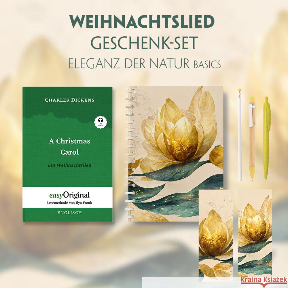 Ein Weihnachtslied Geschenkset (Hardcover + Audio-Online) + Eleganz der Natur Schreibset Basics, m. 1 Beilage, m. 1 Buch Dickens, Charles 9783991128366 EasyOriginal