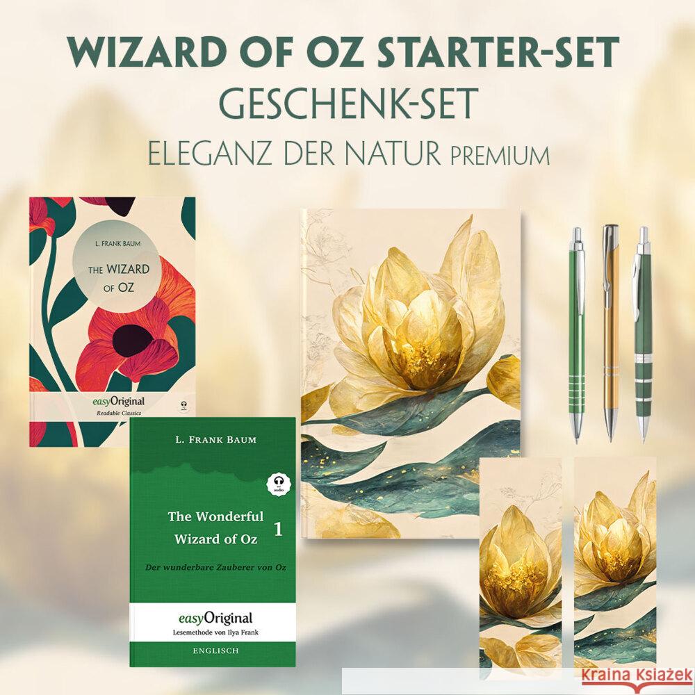 The Wonderful Wizard of Oz Starter-Paket Geschenkset 2 Bücher (mit Audio-Online) + Eleganz der Natur Schreibset Premium, m. 2 Beilage, m. 2 Buch Baum, L. Frank 9783991129172