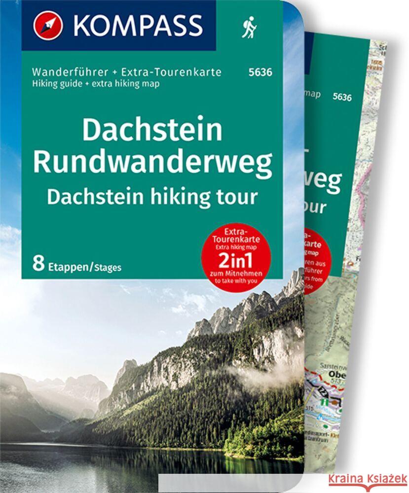 KOMPASS Wanderführer 5636 Dachstein-Rundwanderweg Kompass, Innsbruck 9783991212867 Kompass-Karten