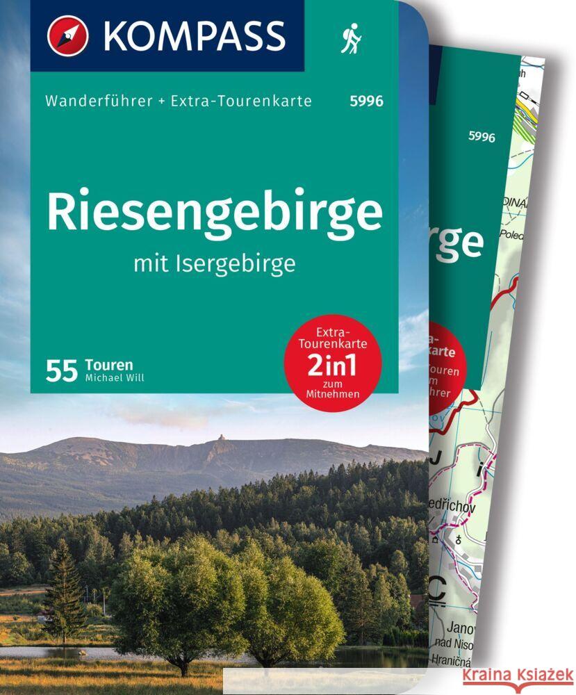 KOMPASS Wanderführer 5996 Riesengebirge mit Isergebirge, 55 Touren Will, Michael 9783991214793 Kompass-Karten