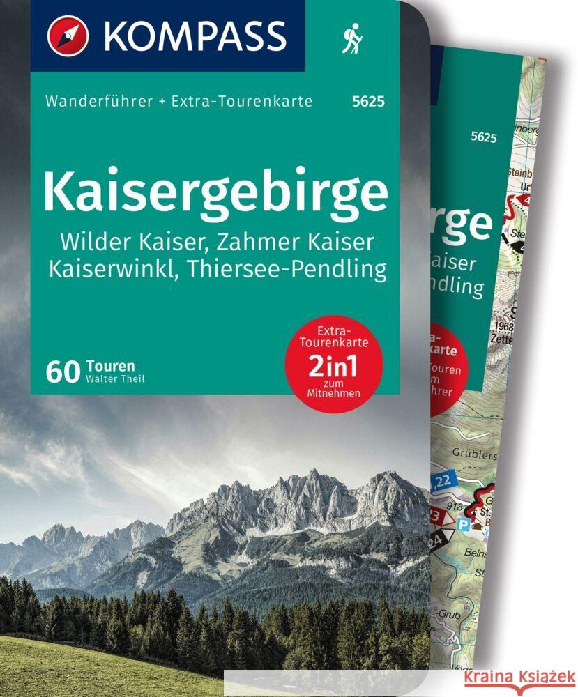 KOMPASS Wanderführer Kaisergebirge Theil, Walter 9783991216070 Kompass-Karten