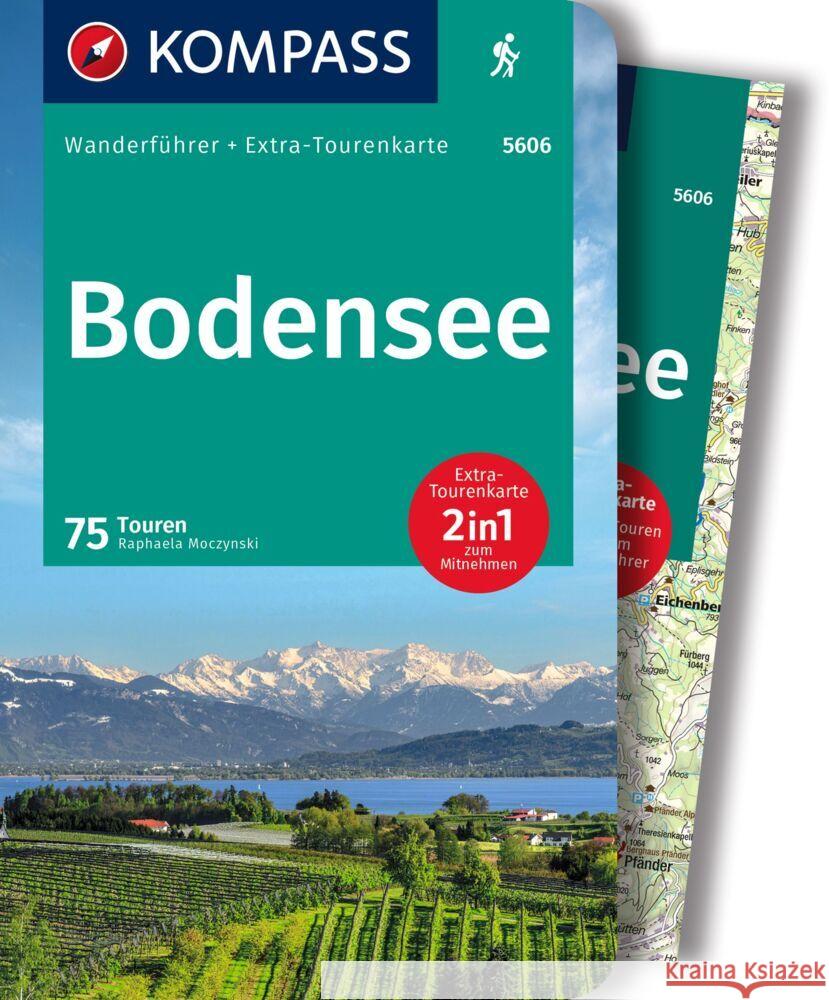 KOMPASS Wanderführer 5606 Bodensee, 75 Touren Baumann, Franziska 9783991216346