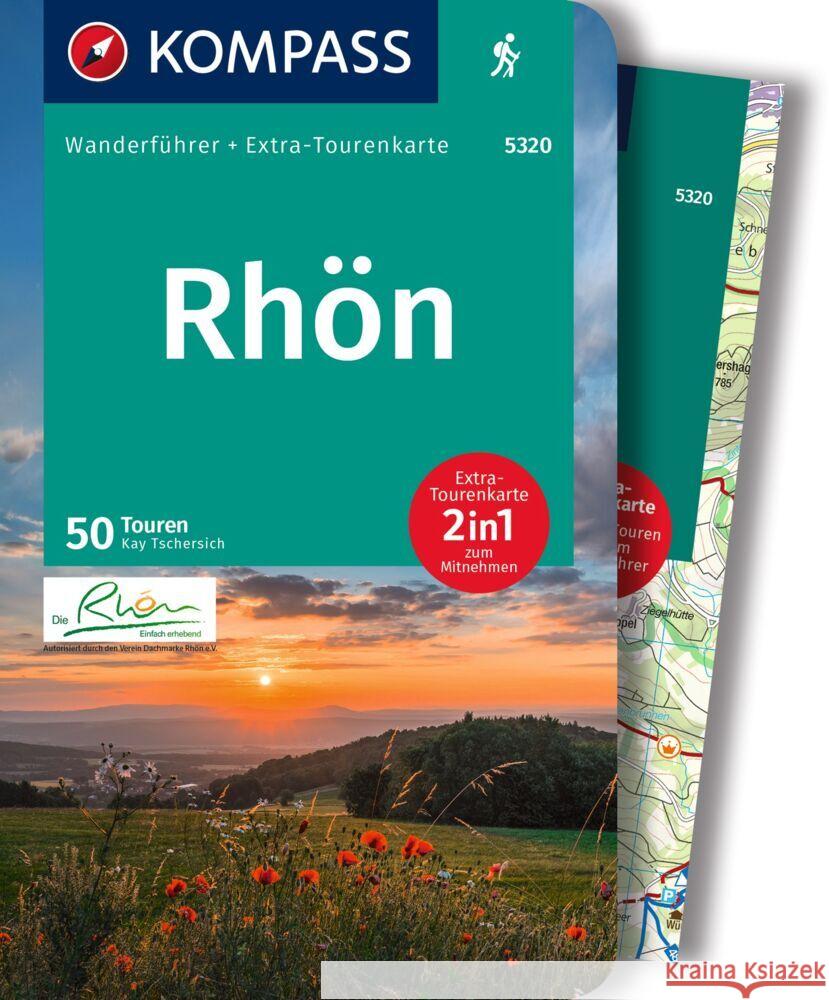 KOMPASS Wanderführer Rhön, 50 Touren Tschersich, Kay 9783991216896 Kompass-Karten