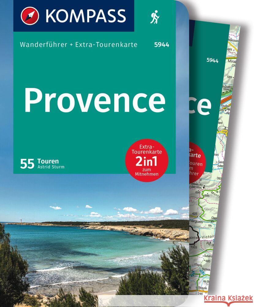 KOMPASS Wanderführer Provence, 55 Touren Sturm, Astrid 9783991217343 Kompass-Karten