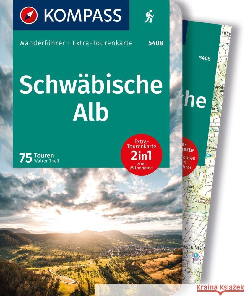 KOMPASS Wanderführer Schwäbische Alb, 75 Touren Theil, Walter 9783991217725 Kompass-Karten