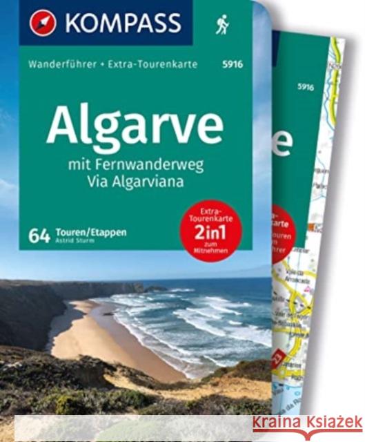 KOMPASS Wanderführer Algarve mit Fernwanderweg Via Algarviana, 64 Touren / Etappen Sturm, Astrid 9783991217763 Kompass-Karten