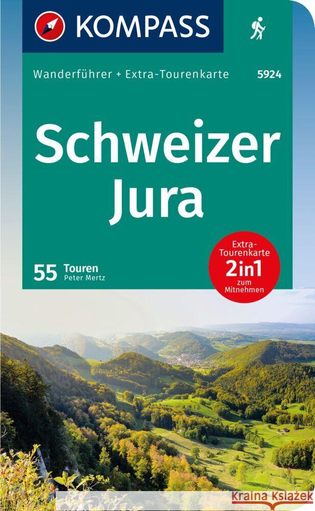 KOMPASS Wanderführer Schweizer Jura, 55 Touren Mertz, Peter 9783991218449 Kompass-Karten