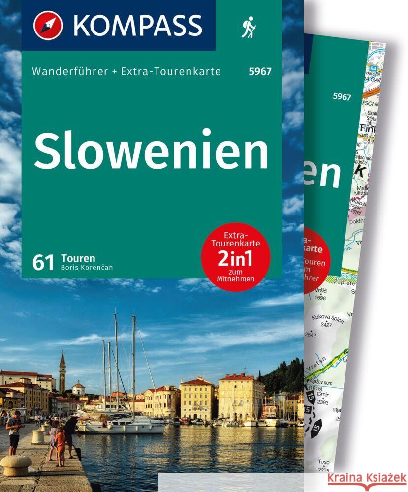 KOMPASS Wanderführer Slowenien, 61 Touren Korencan, Boris 9783991540625