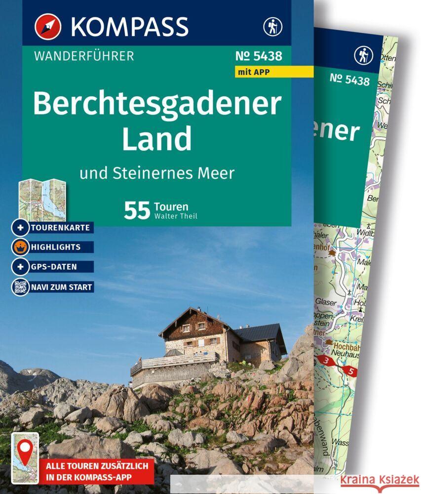 KOMPASS Wanderführer Berchtesgadener Land und Steinernes Meer, 55 Touren mit Extra-Tourenkarte Theil, Walter 9783991544241 Kompass-Karten