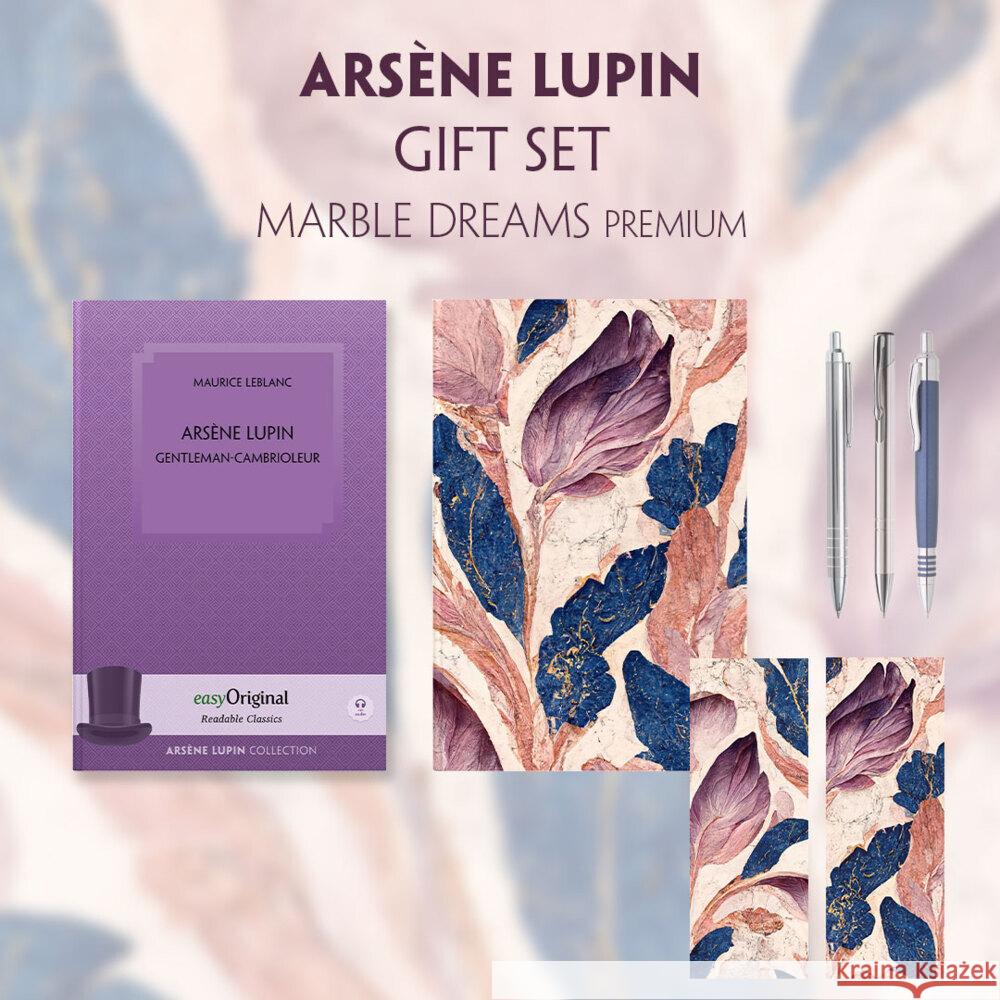 Arsène Lupin, gentleman-cambrioleur (with audio-online) Readable Classics Geschenkset + Marmorträume Schreibset Premium, m. 1 Beilage, m. 1 Buch Leblanc, Maurice 9783991681311 EasyOriginal