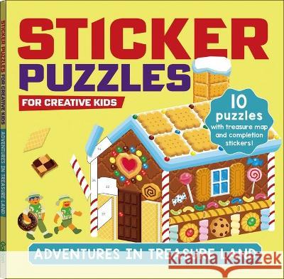 Sticker Puzzles; Adventures in Treasureland: Sticker by Number; 10 Puzzles with a Fun Exploration Story; For Kids Ages 4-8; Good for Fine Motor Skills Gakken Early Childhood Experts 9784056212365 Gakken